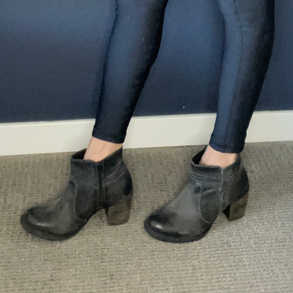 Grey booties